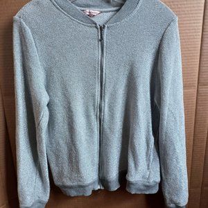 Y2K Juicy Couture sparkly zippered sweater L